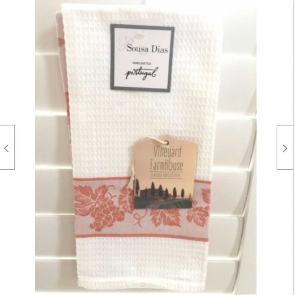 FINE LINENS Sousa Dias PORTUGAL 2x KITCHEN TOWELS